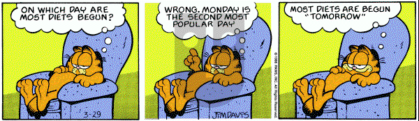 Garfield on Saturday March 29, 1986 Comic Strip