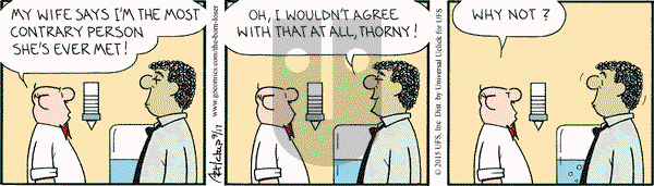 The Born Loser on Thursday September 17, 2015 Comic Strip