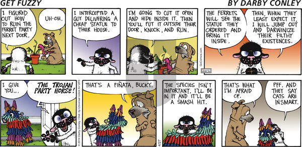 Get Fuzzy on Sunday April 27, 2014 Comic Strip