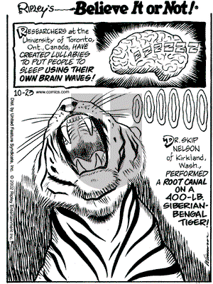Ripley's Believe It or Not on Wednesday October 23, 2002 Comic Strip