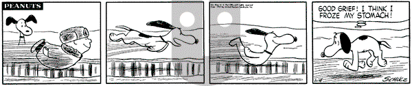Peanuts on Friday January 4, 1957 Comic Strip