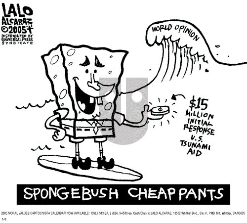 Lalo Alcaraz on Tuesday January 4, 2005 Comic Strip