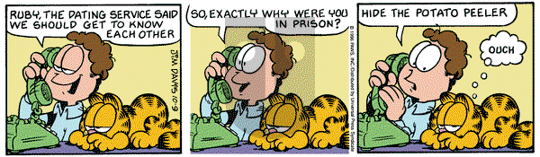 Garfield on Wednesday October 9, 1996 Comic Strip
