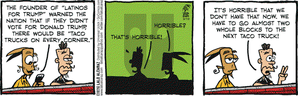 La Cucaracha on Monday September 19, 2016 Comic Strip