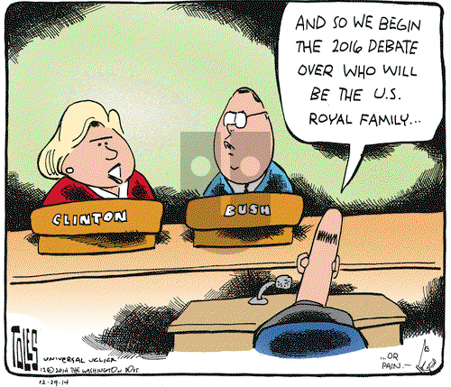 Tom Toles on Monday December 29, 2014 Comic Strip