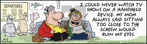 Frank and Ernest on Saturday April 2, 2016 Comic Strip