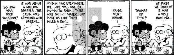 FoxTrot on Wednesday August 25, 1993 Comic Strip