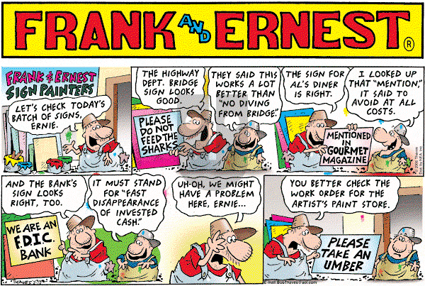Frank and Ernest on Sunday February 12, 2006 Comic Strip