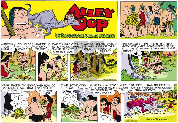 Alley Oop - Sunday January 31, 1999 Comic Strip