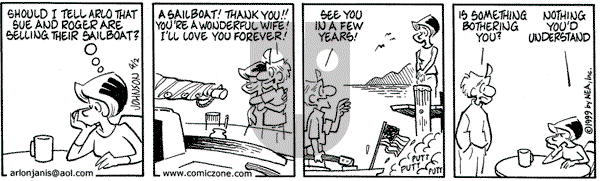 Arlo and Janis on Friday April 2, 1999 Comic Strip