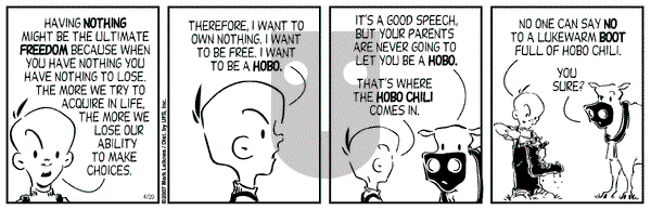 Cow and Boy Classics on Friday April 20, 2007 Comic Strip