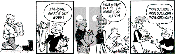 Betty on Wednesday October 8, 1997 Comic Strip