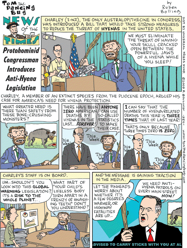 Tom the Dancing Bug on Saturday July 11, 2009 Comic Strip