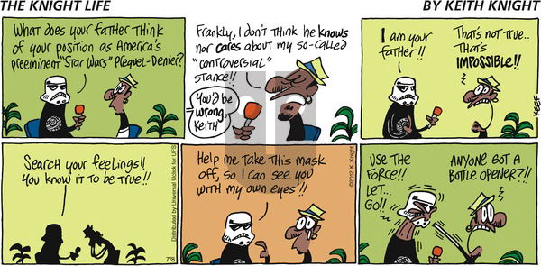 The Knight Life on Sunday July 8, 2012 Comic Strip