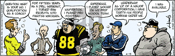 Cleats on Monday May 13, 2002 Comic Strip