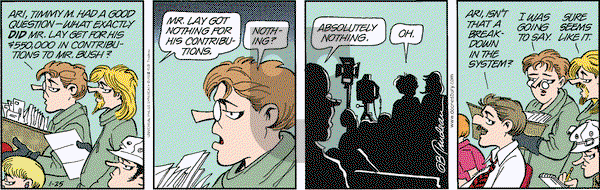 Doonesbury on Friday January 25, 2002 Comic Strip