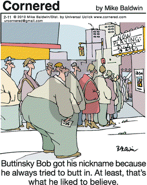 Cornered on Thursday February 11, 2010 Comic Strip