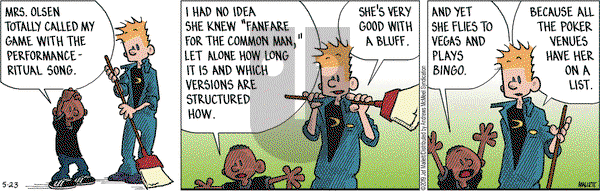 Frazz on Thursday May 23, 2019 Comic Strip