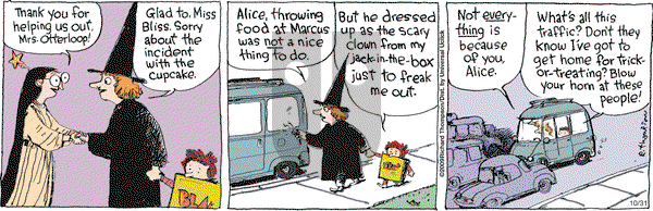 Cul de Sac on Saturday October 31, 2009 Comic Strip