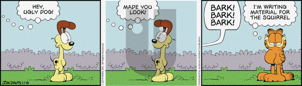 Garfield on Wednesday November 6, 2019 Comic Strip