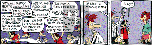 The Buckets on Wednesday October 1, 2014 Comic Strip