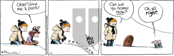 Cul de Sac on Tuesday January 27, 2015 Comic Strip