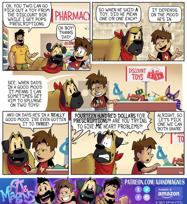 AJ and Magnus on Sunday November 17, 2019 Comic Strip