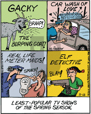 Close to Home on Monday May 12, 2014 Comic Strip