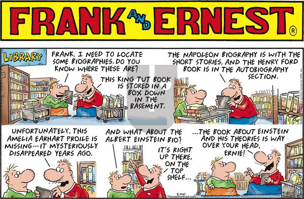 Frank and Ernest on Sunday September 20, 2015 Comic Strip