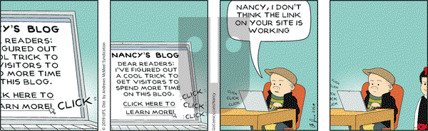 Nancy on Friday November 15, 2019 Comic Strip