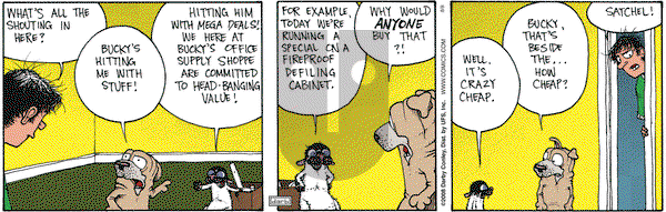 Get Fuzzy on Friday August 8, 2008 Comic Strip