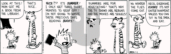 Calvin and Hobbes on Monday July 6, 2015 Comic Strip