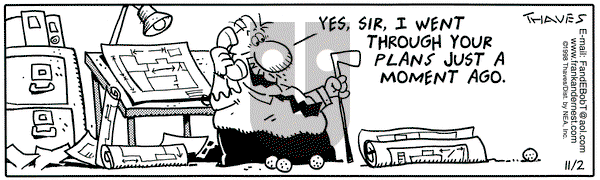 Frank and Ernest on Monday November 2, 1998 Comic Strip