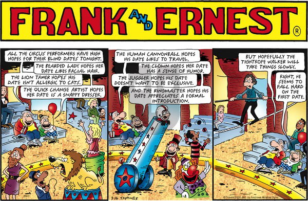 Frank and Ernest on Sunday March 16, 2025 Comic Strip