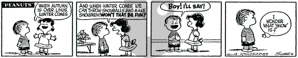 Peanuts on Thursday October 13, 1955 Comic Strip