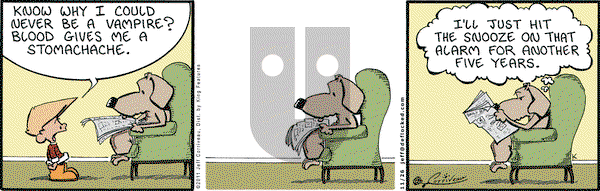 DeFlocked on Saturday November 26, 2011 Comic Strip