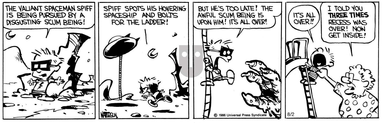 Calvin and Hobbes - Tuesday August 2, 2011 Comic Strip