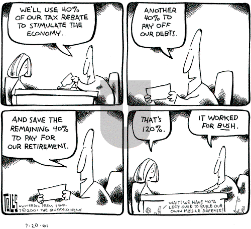 Tom Toles on Friday July 20, 2001 Comic Strip