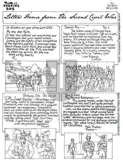 Tom the Dancing Bug on Monday November 3, 2025 Comic Strip