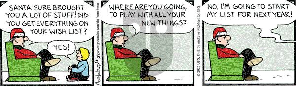 The Born Loser on Thursday December 25, 2025 Comic Strip