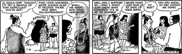 Alley Oop on Tuesday July 8, 1969 Comic Strip