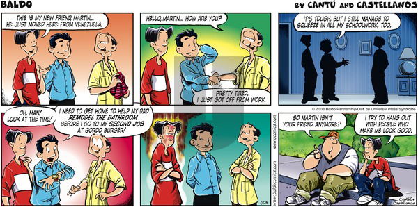 Baldo on Sunday January 5, 2003 Comic Strip