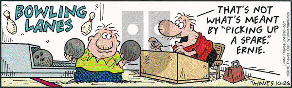 Frank and Ernest on Wednesday October 26, 2016 Comic Strip