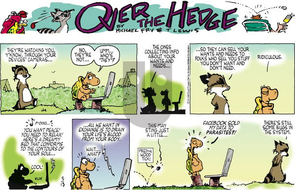 Over the Hedge on Sunday May 13, 2018 Comic Strip