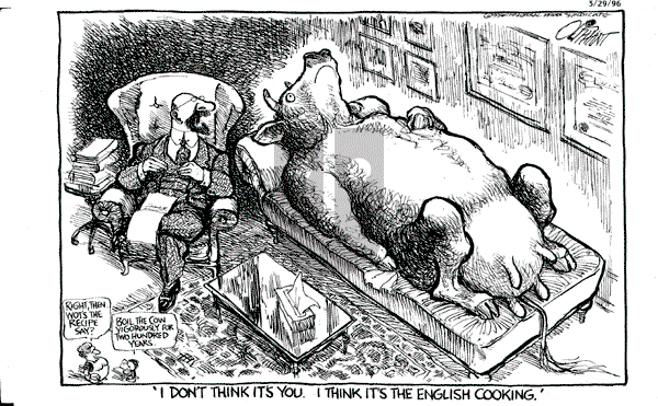 Pat Oliphant - Friday March 29, 1996 Comic Strip