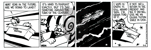 Calvin and Hobbes on Friday September 4, 1987 Comic Strip