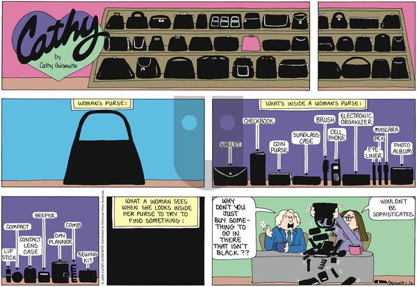 Cathy Classics on Monday January 17, 2000 Comic Strip