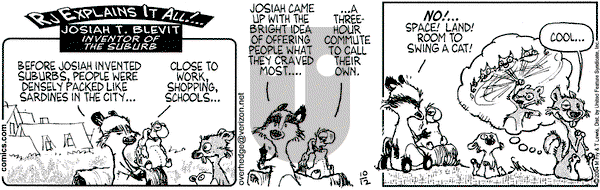 Over the Hedge on Thursday December 9, 2004 Comic Strip