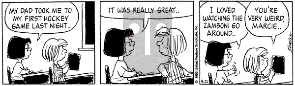 Peanuts on Tuesday September 21, 1993 Comic Strip