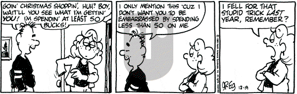 Luann on Tuesday December 19, 1989 Comic Strip